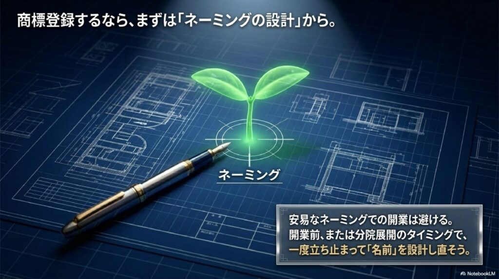 ネーミングの設計から始めることの大切さを示す図